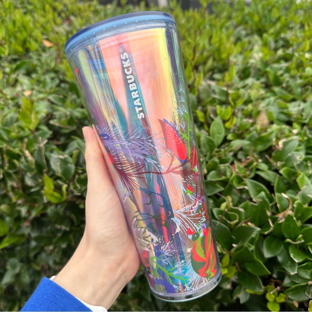 Starbucks Winter/Holiday/Christmas 2023 Collectible Iridescent Cold Cup Tumbler